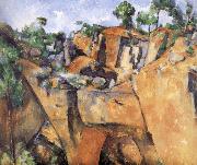 Paul Cezanne landscape rocks oil painting artist